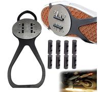 Motorcycles, bicycle flint pads, skateboard accessories, bicycle friction spark tool pads, foot brake sparks, foot pressure sliders, riding shoe covers (1*Shoe Cover + 8*Flint Pad)