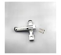 Motorcycles Bicycles Electric Vehicles Mopeds Karts Scooters 8mm Universal Pedals Folded Footrest Footpeg Compatible Motorbike Foot Pegs(Silver)