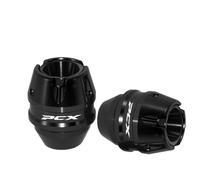 Motorcycles Crash Protector Frame Sliders For Honda For PCX125 For PCX150 Accessories Front Fork Wheel Fall Muffler Pipe Slider(Front Black)