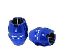 Motorcycles Crash Protector Frame Sliders For Honda For PCX125 For PCX150 Accessories Front Fork Wheel Fall Muffler Pipe Slider(Front Blue)