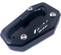 Motorcycles For Yamaha for TMAX 530 SX 2017 2018 Motorcycle CNC Kickstand Foot Side Stand Pad Frame Tripod Support Enlarger Plate Motorbike Stand Expander(Black)