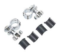 Motorcycles Highway Clamp Foot Pegs Chrome Footrest Pedal Footpegs Mount For Harley Electra Road King Street Glide 1-1/4" Bars(Footpegs Mount A)