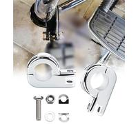Motorcycles Highway Footrest Mount Clamp Engine Guards Crash Bar Foot Pegs For BSA