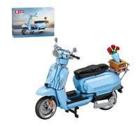 Motorcycles Model Building Blocks Set, Engineering Vehicle, Scooter Building Blocks, Collection Set with Artistic Design, 1169 Pieces (Blue) for Teenagers and Adults