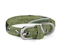 Motorcycles on Green Grass Dog Collar Adjustable Soft and Comfortable Puppy Collars with Metal Buckle Pet Collar for Small Medium Pet