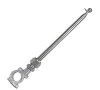 Motorcycle's Telescopic Flagpole - Adjustable Handlebar Mount Rod, Aluminum Lock Clip | Rugged Touring Display Attachment System, High Strength Flag Holder for City Commuting Outdoor Adventure