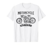 Motorcycling Biker Vintage Retro California Motorcycle Value Graphic T-Shirt, Men, White, XL