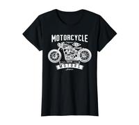 Motorcycling Biker Vintage Retro California Motorcycle Value Graphic T-Shirt, Women, Black, M