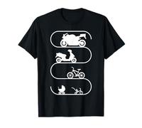 Motorcyclist Evolution Motorbike Bike Scooter Biker T-Shirt