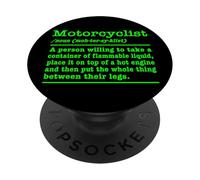 Motorcyclist | Funny Biker Dictionary Humor PopSockets Adhesive PopGrip