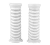 Motorcyle Hand Grips, 2Pcs 1inch 25mm Universal Motorcycle Vintage TPU Handle Handlebar Grip (White)