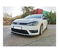 Motordrome Front spoiler compatible with Volkswagen Golf VII R / R-Line 2012-2017 (ABS Glossy black)