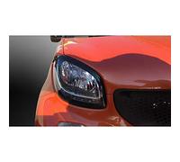 Motordrome Headlight Eyebrows compatible with MCC Smart ForTwo & ForFour (453) 2014- (ABS)