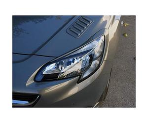 Motordrome Headlight Eyebrows compatible with Opel Corsa E 2014-2019 (ABS)