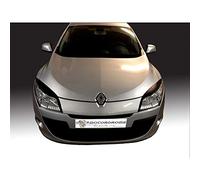 Motordrome Headlight Eyebrows compatible with Renault Megane III 2008-2015 (ABS)