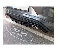 Motordrome Rear bumper skirt (Diffuser) compatible with Ford Puma ST-Line 2019-2024 (ABS Glossy Black)