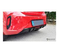 Motordrome Rear bumper skirt (Diffuser) compatible with Opel Corsa F GS-Line 2019- (with single exhaust) (ABS)