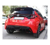 Motordrome Rear bumper skirt (Diffuser) compatible with Toyota Yaris (P21) 2020- (ABS Gloss black)