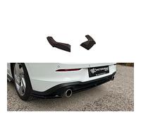 Motordrome Rear bumper skirts (Corners) compatible with Volkswagen Golf VIII (CD1) GTI 2020- (ABS Gloss black)