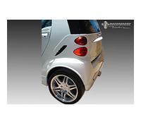 Motordrome Wheel arch extensions compatible with MCC Smart ForTwo 4/2007- (2-pieces) (ABS)