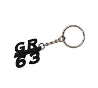 Motoreco George Russel GR 63 Black Keychain | Made From Repurposed Waste Plastic | F1 Formula 1 Gift