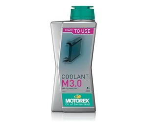 MOTOREX Motorcycle Coolant M3.0 Oat Pre Mix Ready to Use Bio Degradable 1 Litre
