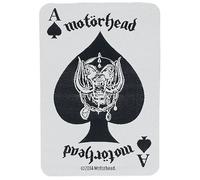 Motörhead Patch Ace of Spades Card Cotton Sew-On 10 x 7 cm White/Black