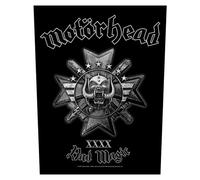 Motorhead Back Patch Bad Magic Logo Official New Black Cotton Sew On 36cm x 29cm | Size: 36 cm x 29 cm Motorhead Black 36 cm x 29 cm