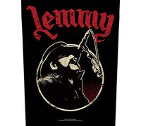 Motorhead Back Patch Lemmy Microphone Pose Official Black Sew On 36cm x 29cm One Size