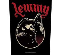 Motorhead Back Patch Lemmy Microphone Pose Official Black Sew On 36cm x 29cm Talla nica