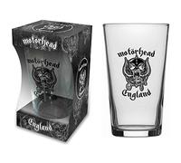 Motorhead Beer Glass England Band Logo Warpig Official Boxed One Size
