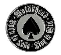 Motorhead Born To Lose Pin Badge in Silver Motorhead Silver