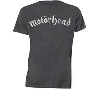 Motorhead Distressed Logo Official Tee T-Shirt Mens Unisex (X-Large) Grey