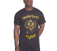 Motorhead England Gold Warpig T-Shirt in Black | Size: Small Motorhead Black S