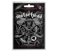 Motorhead Guitar Pick Plectrum Pack X 5 England Band Logo Black Motorhead Black
