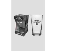 Motorhead Hammered Pint Glass in White Motorhead White