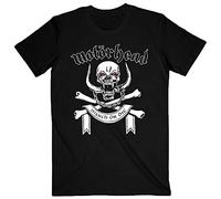 Motorhead 'March Or Die Lyrics' (Black) T-Shirt (Large)