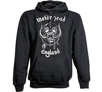 Motorhead Men England Hoodie, Black, Medium