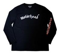 Motorhead Men's Bomber Back & Sleeve Print Long-Sleeved T-Shirt in Black | Size: Medium Motorhead Black M