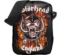 Motorhead Men's England Fire Crossbody Bag in Black Motorhead Black One Size
