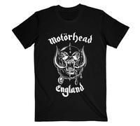 Motorhead Men's England T-Shirt in Black | Size: XL Motorhead Black XL