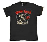 Motorhead Men's Love Me Like A Reptile T-Shirt in Black | Size: Medium Motorhead Black M
