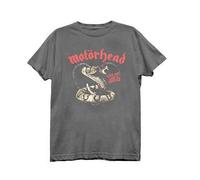 Motorhead Men's Love Me Like A Reptile T-Shirt in Charcoal | Size: Large Motorhead Charcoal L
