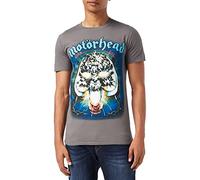 Motorhead Men's Overkill Regular Fit Crew Neck Short Sleeve T - Shirt, Grey (Grey Grey), X-Large (Manufacturer Size:X-Large)