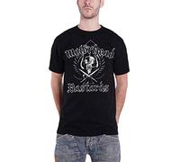 Motorhead Mens T Shirt Black Bastards Distressed Crest Logo Official
