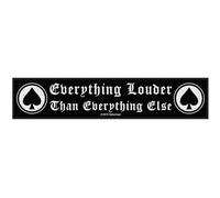 Motorhead Patch Everything Louder band logo Official woven strip 21cm x 5cm Accessory Size