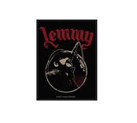Motorhead Patch Lemmy Microphone Pose Official Black Cotton Sew On 10cm x 7cm | Size: 10 cm x 7 cm Motorhead Black 10 cm x 7 cm