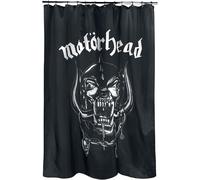 Motorhead Shower Curtain with Rings for Curtain Polyester Black 180 x 200 x 0.1
