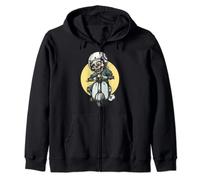 Motorhead Skull Bike on scooter Zip Hoodie