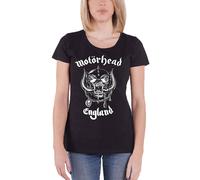 Motorhead T Shirt England Band Logo new Official Womens Black
